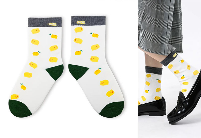 檸檬 厚襪款(2種尺寸)